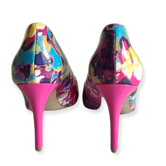 Marc Fisher Women's Pumps Floral Slip On Heel Size 7.5 M - Picture 4 of 6